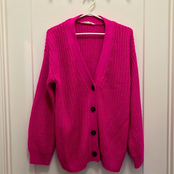 Bluenotes Sweaters - (XL) Magenta Cardigan